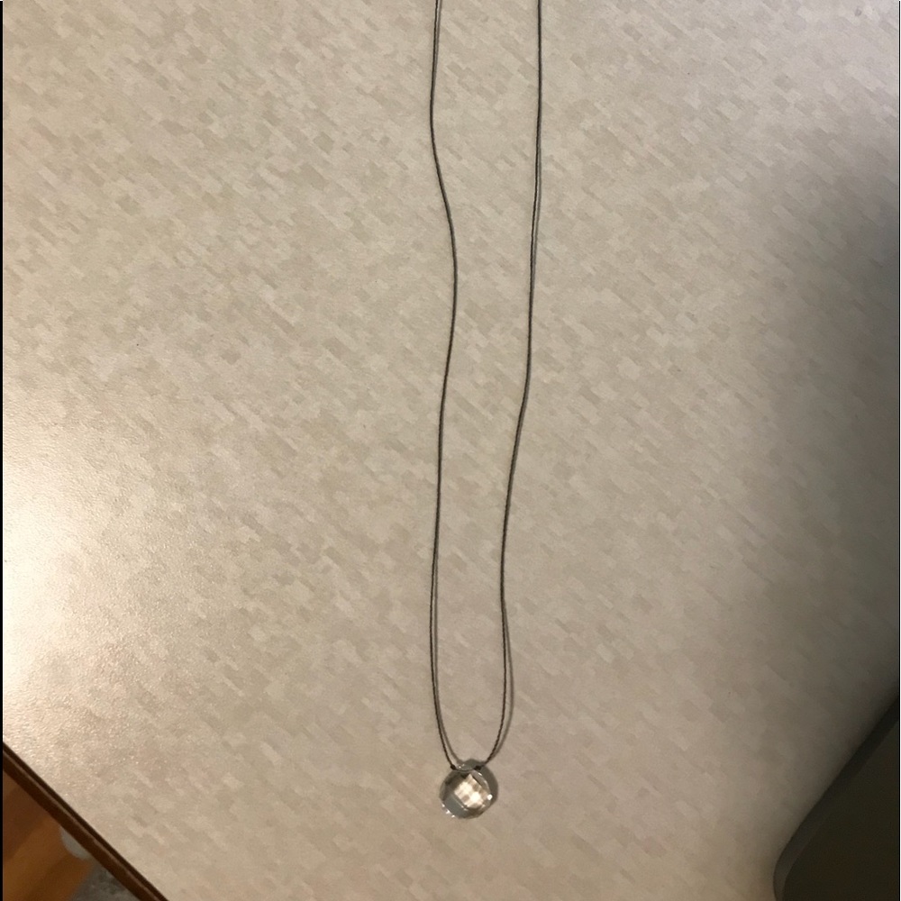 Clear quartz necklace